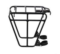 Tidevib Per MTB bici elettriche montaggio anteriore portabiciclette in lega di alluminio Cargo Carrier, mensola portaoggetti telaio portabagagli, nero
