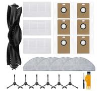 Tidevib Per Tapo Aspirapolvere Parti Set Per RV30 Max Plus RV20 Max Plus Robot Con Filtro Spazzola Principale Mop Panno Sacchetto di Polvere Spazzola Laterale Cacciavite