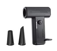 Tidevib Per Turbo Fan con 130.000 RPM, Batteria 4000mAh, Luce LED e Ugelli per Campeggio, Asciugacapelli e Accendi Fuoco