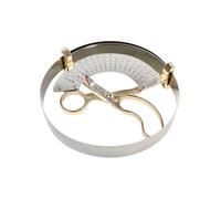 Tidevib Righello professionale per cappelli e strumento di dimensionamento per la produzione di cappelli, per una struttura in metallo durevole con scala di misurazione curva per una circonferenza