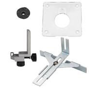 Tidevib Sagoma guida per fresatrice 3710 3709 3703 3701, accessorio guida di taglio dritta con base in ABS e staffa in metallo, set da 4 pezzi