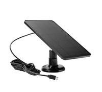 Tidevib Scheda di ricarica solare per eufy per Blink per fotocamere REOLINK, interfaccia USB 4W 5V, silicone monocristallino, con staffe di montaggio