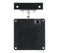 Tidevib Serratura elettronica invisibile 3 in 1 senza chiave con scheda IC, controllo app NFC, corpo in ABS nero, per mobili, armadietti, cassetti (blocco)