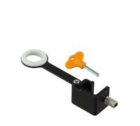 Tidevib Serratura regolabile con chiave, tappo in lega di alluminio per battente e gancio superiore, adatto a binari fino a 15 mm