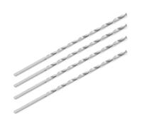 Tidevib Set di 4 punte da trapano extra lunghe HSS da 200 mm, per metallo, legno, plastica, diametro 2/3/4/5/6/7/8 mm, punte per trapano a gambo dritto in acciaio ad alta velocità