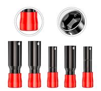 Tidevib Set di 5 chiavi a bussola di espansione per bulloni americani a testa grande, 10 mm, 12 mm, 14 mm, 16 mm, 18 mm, in acciaio inox ad alta resistenza all'usura, per la maggior parte delle chiavi