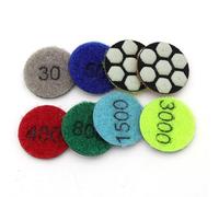 Tidevib Set di dischi per lucidatura a umido e a secco, 8 pezzi, 25 mm, per giada, granito, marmo e calcestruzzo, con smerigliatrice elettrica