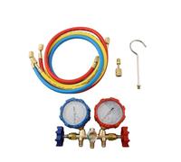 Tidevib Set di manometri per aria condizionata per R410A R32 R404A R134A, kit di strumenti per test di refrigerazione e ricarica HVAC