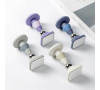 Tidevib Silicone per fermaporta con magnete casa, forte ventosa montaggio a pavimento senza bisogno di trapano, piastrelle antiscivolo resistenti all'usura piastrelle legno vetro, viola