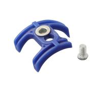 Tidevib SM-SP18M - Guida per movimento centrale per bicicletta, doppio cavo, per la maggior parte dei movimenti centrali, materiale ABS blu, peso 10 g