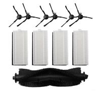 Tidevib Spazzola A Rullo Spazzola Laterale Filtro Set Per Cecotec Per Conga 7490 Per Genesis Per X-Treme Robot Aspirapolvere Accessori Kit di Manutenzione