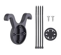 Tidevib Staffa di montaggio in plastica per fanale posteriore per Garmin e modelli iGPSport, 59 x 50 mm, con fascette per un fissaggio sicuro