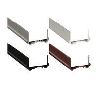 Tidevib Striscia di guarnizione inferiore regolabile per fessure, isolamento acustico, striscia in PVC per porte larghe 35-55 cm, lunghezza 100 cm, facile da tagliare con forte adesione, no - marrone