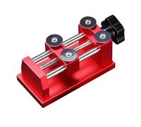 Tidevib Strumento di rimozione della lunetta dell'orologio, morsetto rotondo per la riparazione di orologi, con 4 fogli, corpo in lega di alluminio per orologi sportivi fino a 60 mm, rosso