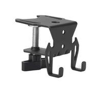 Tidevib Supporto per cartuccia di gas da campeggio con supporto salvaspazio sotto il tavolo, gancio in ferro con blocco a spirale per tavoli ≤ 2,5 cm, con apribottiglie