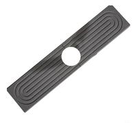 Tidevib Tappetino per lavello in terra di diatomee, assorbente, vassoio per asciugare il piano di lavoro, per cucina, bagno, rubinetto, organizer con ritaglio, 45 x 10 cm, grigio (grigio chiaro)