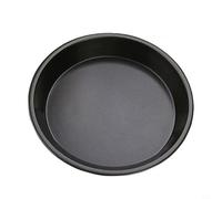Tidevib Teglia professionale rotonda antiaderente per pizza, frigo, congelatore e lavastoviglie, per cucinare in casa, resistente al calore, nero (E)