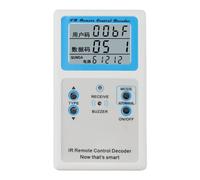 Tidevib Tester decoder per telecomando AV TV a infrarossi per proiettore e TV Box, 20 tipi di decodifica, 433 MHz, colore bianco