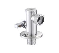 Tidevib Valvola triangolare per bagno WC valvola angolare in acciaio inox 304 con interfaccia G1/2 G3/4 cromata