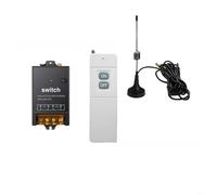 Tidgel 3 interruttori per telecomando wireless, interruttore della luce wireless, canale singolo, 30 A, 100-240 V AC, RF433 MHz, con isolamento sicuro del trasformatore e modalità manuale (nero, 3