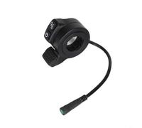 Tidgel Acceleratore a doppio pulsante per Kukirin G2 Master, interruttore acceleratore impermeabile con controllo sensibile, facile da installare, parte nera