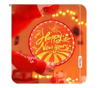 Tidgel Acrilico 3D Hanging Light 16cm per batteria Acrilico 3D | per acrilico premium e per materiale ps, elegante design 3D, costruzione, illuminazione vivace, leggero