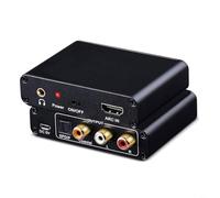 Tidgel Adattatore convertitore audio con coassiale ottico per uscite RCA da 3,5 mm, estrattore da digitale ad analogico da 192 kHz per sistema Home Theater Smart TV Soundbar