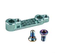 Tidgel Adattatore piatto per freno a disco posteriore per bici da strada, supporto a pinza in lega di alluminio 7075 per SRAM Campy, converte da 140 mm a 160 mm per rotore (verde)