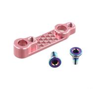 Tidgel Adattatore piatto per freno a disco posteriore per bici da strada, supporto a pinza in lega di alluminio 7075 per SRAM Campy, converte da 140 mm a 160 mm per rotore (rosa)