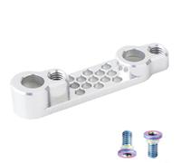 Tidgel Adattatore piatto per freno a disco posteriore per bici da strada, supporto a pinza in lega di alluminio 7075 per SRAM Campy, converte da 140 mm a 160 mm per rotore (argento)