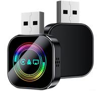 Tidgel Adattatore wireless per Android Auto, chiavetta USB 3 in 1 con 5.0 e WiFi dual-band, scatola di conversione per auto cablate, custodia in metallo (A)