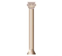 Tidgel Adesivo da parete 3D con colonna romana, decalcomania autoadesiva in PVC con rilievo realistico, impermeabile, finitura opaca, per soggiorno, sfondo TV, 30 x 240 cm (LMZ-004)