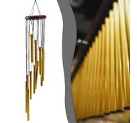 Tidgel Campana a per vento 12 per tubi Alluminio Pino Campana a per | 12 per tubi alluminio, pino per robusto, suono armonico, design spirale, interno ed esterno