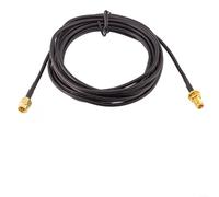 Tidgel Cavo coassiale RG174 da SMA maschio a SMA femmina, prolunga RF da 50 Ohm per router WLAN GPS LTE Antenna per FPV IoT nero