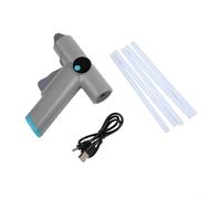 Tidgel Colla a caldo senza fili con display LCD, colla wireless ricaricabile per lavori fai da te, riscaldamento rapido 3-5 minuti, include 22 colla (6 pezzi)