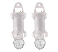 Tidgel Confezione da 2 luci da pesca a LED multi-angolo (luce bianca)