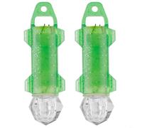 Tidgel Confezione da 2 luci da pesca a LED multi-angolo (luce verde)