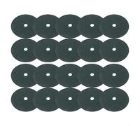 Tidgel Confezione da 20 anelli verdi in tessuto non tessuto per il controllo, tappetini in tessuto traspirante a prova di erba per trattenere l'umidità per aiuole da giardino e alberi nuovi (25 cm)