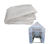 Tidgel Copertura in PVC per serra, 143 x 143 x 195 cm, pellicola di plastica trasparente per interni ed esterni, giardino, serra, senza telaio in ferro (bianco)