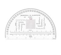 Tidgel Cornerware - Goniometro a scala di coordinate per lettura mappe, righello 1:25000/1:63360, strumento di navigazione in PP trasparente per addestramento al rilevamento del territorio (MP-3)