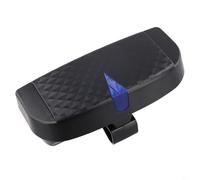 Tidgel Custodia per occhiali da sole per auto, con chiusura automatica, per riporre gli occhiali da sole e porta carte, adatta per la maggior parte dei veicoli e accessori interni (nero)