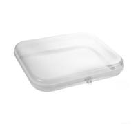 Tidgel Custodia rigida trasparente con cerniera, organizer per dispositivi elettronici, per gadget tecnici, 20 x 12 x 5 cm, 35 x 31 x 6 cm, Guscio rigido