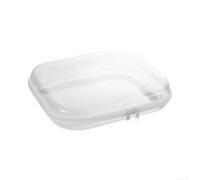 Tidgel Custodia rigida trasparente con cerniera, organizer per dispositivi elettronici, per gadget tecnici, 20 x 12 x 5 cm, 25 x 20 x 6 cm - M, Guscio rigido