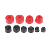 Tidgel Kit di ricostruzione del camion dello skateboard, con boccole in PU, rondelle e coppe pivot, per una guida fluida, set di hardware ammortizzatore, per sport all'aria aperta (rosso A)