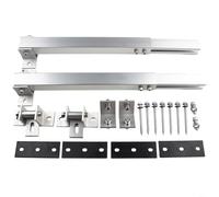 Tidgel Kit di staffe di montaggio per pannello solare regolabile, in lega di alluminio, supporto inclinabile da 0 a 60° per tetto piatto, per roulotte, balcone e installazione a parete (argento)