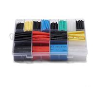 Tidgel Kit di tubi termorestringenti da 580 pezzi, guaina in EVA ignifuga, con scatola, rapporto 12:1, assortimento multicolore per riparazioni elettriche automobilistiche