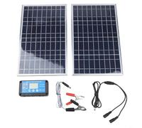 Tidgel Kit pannello solare portatile da 200 W con controller da 10 A, moduli policristallini ad alta efficienza per camper, barca, camper e alimentazione off-grid facile e veloce da usare
