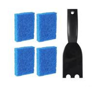 Tidgel Kit per la pulizia della griglia con 4 spugne e raschietto in nylon per George Foreman e griglie esterne, resistente al calore, antigraffio