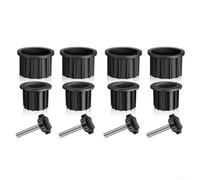 Tidgel Kit per ricambi per ombrellone 12pz per stabilizzatore Base Kit | Riduce oscillazioni per vento, installazione rapida, compatibile modelli, plastica HDPE robusta, nero