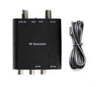 Tidgel M61A - Convertitore da AV a RF, modulatore NTSC, uscita CH3/CH4 per TV e videoregistratori legacy con porte coassiali di tipo F e design compatto